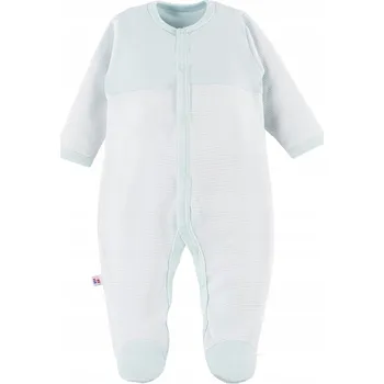 Kojenecký overall Bavlna overal Big Bear 74 Eevi mátově pruhovaný