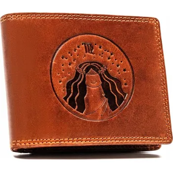 Peněženka Peterson pánská peněženka z přírodní kůže hnědá - muž