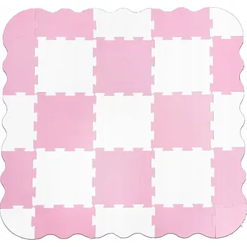 Pěnová podložka pěnové puzzle velká dětská ohrádka velká tlustá růžová 25 dílů