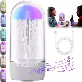 Lampička NOČNÍ LAMPIČKA VE TVARU MEDÚZY SVĚTLO S BLUETOOTH REPRODUKTOREM VÝZDOBA DOMU