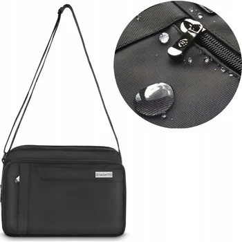 Kabelka Pánská taška přes rameno do města, černá, prostorná kabelka přes rameno ZAGATTO