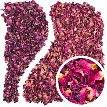 Jedlá dekorace na dort Okvětní lístky růže sušené jedlé 1000 g přírodní