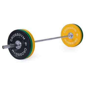 Olympijská činka TRINFIT 80 kg Training Bumper CrossGym