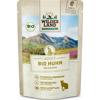 Krmivo pro kočku Wildes Land WL Kapsička pro kočky - Kuřecí maso (Bio) - 85 g Váha: 85 g