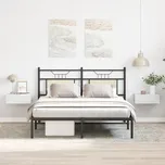 Závěsné noční stolky, 2 ks, bílé, 40x30x15 cm