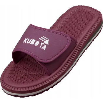 Dámská obuv Nazouváky Kubota na suchý zip v vínové barvě 42