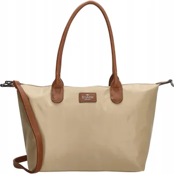 Kabelka Charm London nylonová kabelka béžová