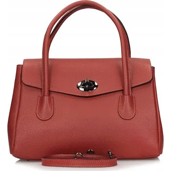 Kabelka Toscanio kabelka přes rameno přírodní kůže lícová oranžová