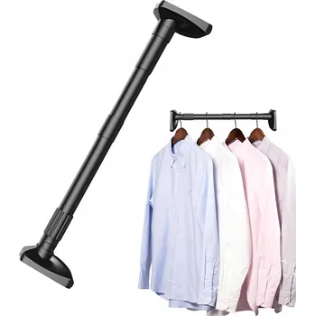 Tyč na sprchový závěs Univerzální teleskopická tyč 2032 115-255 x 3 cm černá