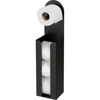 Wenko Agira stojan s držákem na toaletní papír černý