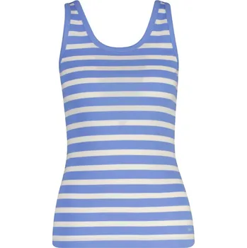 TOP GANT STRIPED RIBBED TANK TOP PALACE BLUE