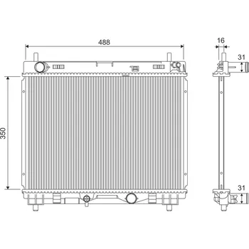 Chladič motoru Chladič, chlazení motoru VALEO 701366