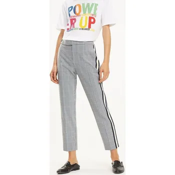 Dámské kalhoty TOMMY HILFIGER KOSTKOVANÉ KALHOTY S PAZRKEM (36)