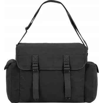 Brašna přes rameno Highlander Outdoor Canvas Heavy Duty Haversack 18 l - Černá