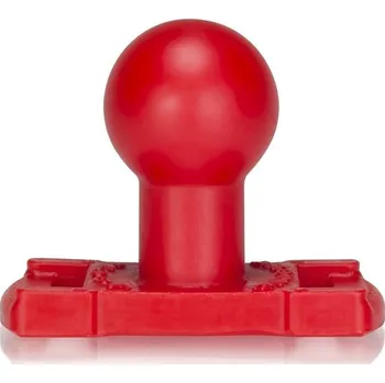 Anální kolík Kulatý anální kolík Oxballs Trainer Plug B červený, silikonový anální kolík 7 x 3,8 cm