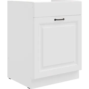 Kuchyňská linka Nábytek PEGAS s.r.o. Dolní skřínka STILO - 60 ZL 1S BB, Bílá/Bílá