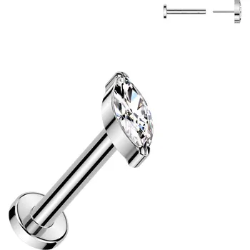 Piercing Šperky4U Piercing do brady - PUSH IN labreta TITAN - TIT1411-1208