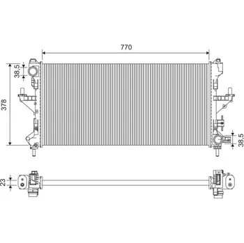 Chladič motoru Chladič, chlazení motoru VALEO 701426