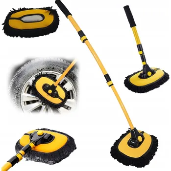 Mycí kartáč na vozidlo Kartáč na mytí auta z mikrovlákna s teleskopickou rukojetí