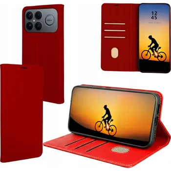 Pouzdro na mobilní telefon Flipové pouzdro Bama pro POCO F8 Ultra, červené