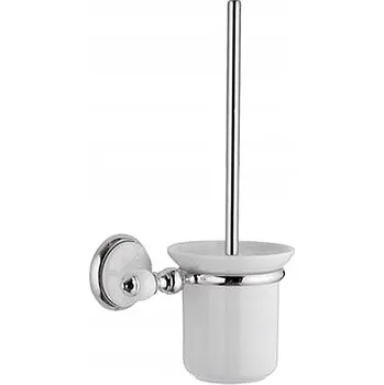 WC štětka EPOCA WC štětka, chrom a bílý porcelán. Retro