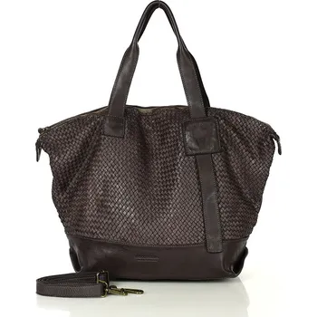 Kabelka Shopper bag kabelka Marco Mazzini MM257 tmavě hnědá