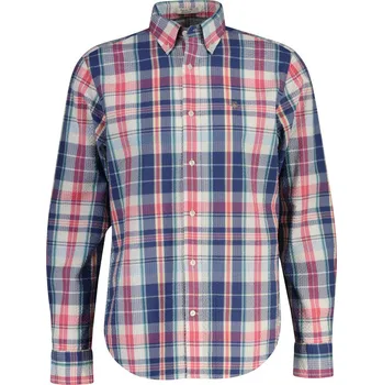 KOŠILE GANT REG SEERSUCKER MADRAS SHIRT VINTAGE BLUE