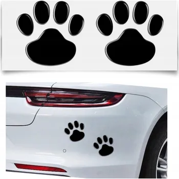 Samolepicí dekorace na vozidlo Samolepka na auto bez pozadí – psí tlapky, kočičí tlapky, tlapky psa/kočky