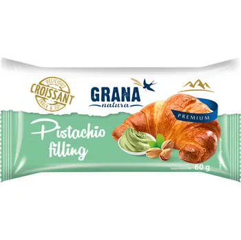 Trvanlivě pečivo Grana Natura Croissant pistácie 60g