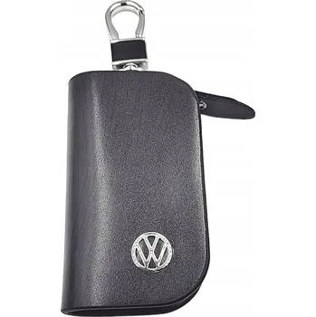 Autoklíč VOLKSWAGEN KOŽENÉ POUZDRO na klíč obal VW klíč peněženka ELEGANTNÍ