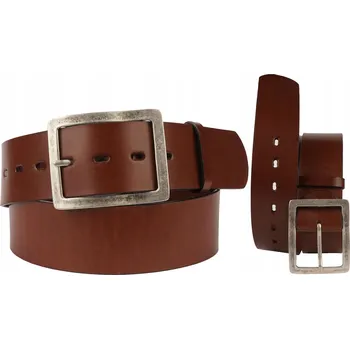 Opasek Pásek Pánský Kožený Hnědý Ke Kalhotám Široký 5,0 cm Pro Obvod Pasu 100