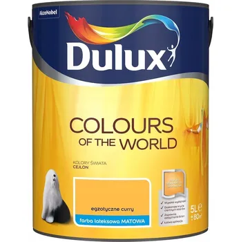 barva na zeď Dulux 5l matná latexová barva Barva Exotic Curry