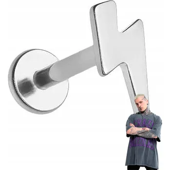 Piercing Titanový labret blesk 1,2/8