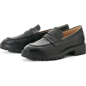 Dámské mokasíny 665773 - Tchibo - Kožené mokasíny - pro ženy - vel. 41 - barva: černá