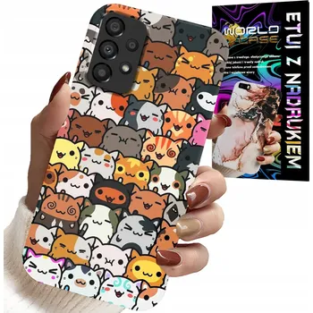 Pouzdro na mobilní telefon POUZDRO PRO SAMSUNG GALAXY A53 5G - ZADNÍ KRYT NA ZADNÍ STRANĚ S ROZTOMILÝMI KOČKAMI, KOČKY, KRYT