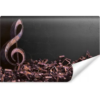 Fototapeta Fototapeta 3D HUDBA Noty Beton do Obýváku 90x60