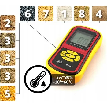 Termohygrometr Benetech GM640 pro měření vlhkosti a teploty zrn