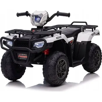 Dětské vozidlo BABY MIX Čtyřkolka QUAD AUTÍČKO AKUMULÁTOR BÍLÁ