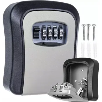 Trezor Schránka na klíče Przydasie.pl s mechanickým zámkem na kód, šedá