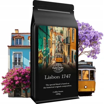 Káva Káva zrnková Arabica Exploro Coffee LISBON BLACK LABEL 1000 g