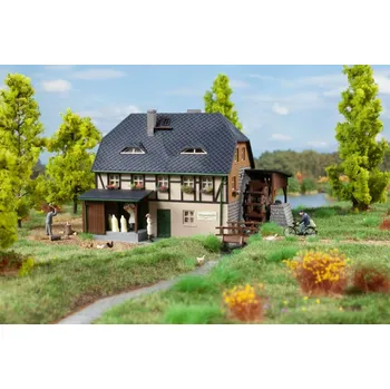 Vodní mlýn funkční H0/TT - Auhagen 12352