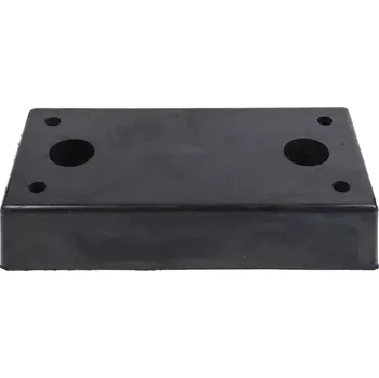 Černý gumový doraz na rampu FLOMA DLB49 - délka 50 cm, šířka 25 cm, výška 10 cm - 62621343