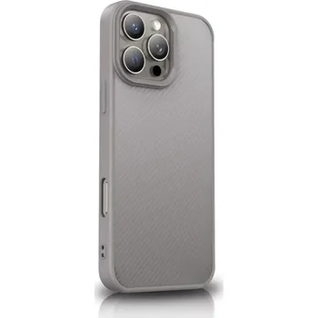 Pouzdro na mobilní telefon Pouzdro Wozinsky Carbon Fibre Case s MagSafe pro Samsung Galaxy S25+ - šedé