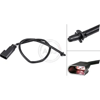 Brzdová hadice SNÍMAČ OPOTŘEBENÍ BRZDOVÝCH DESTIČEK FORD TRANSIT 06-14 ZADNÍ (!) A.B.S. ABS 39669