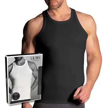 Podprsenka Tílko Lama M-4002TT-02 kulatý s ramínky černé velikosti L