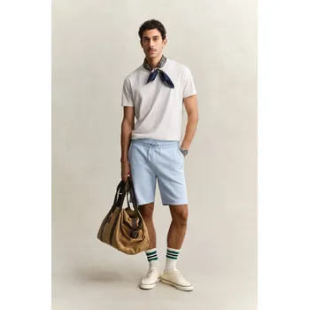 TEPLÁKOVÉ ŠORTKY GANT REG SHIELD SWEAT SHORTS FRESH BLUE