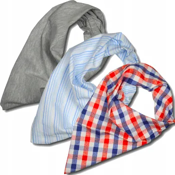 Šátek 3-BALENÍ Dětský šátek kojenecký BAVLNA šátek na krk - NÁKRČNÍK mix