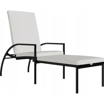Zahradní lehátko Černé ocel Lehátko VidaXL