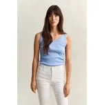 TOP GANT SLIM RIBBED TANK TOP PALACE BLUE
