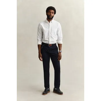 Pánské kalhoty KALHOTY GANT SLIM SPORTS CHINOS EVENING BLUE